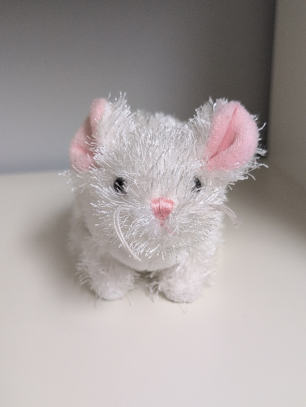💜2/$20💜 Webkinz Lilkinz White Mouse No Code Y2K Collectible Plush GANZ Classic - Picture 2 of 6